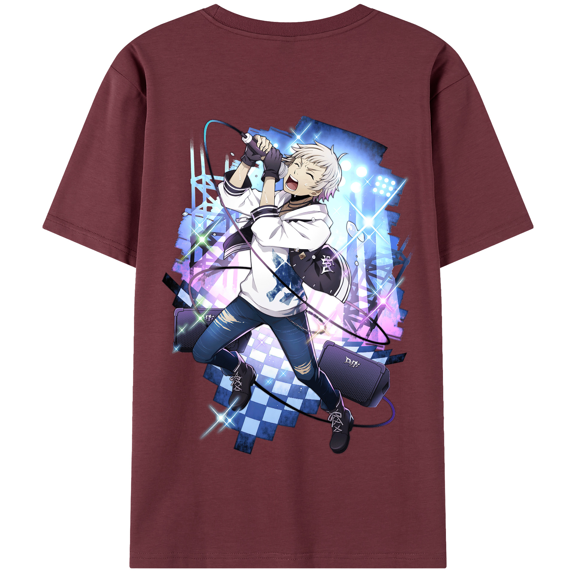 （画像用） 文豪ストレイドッグス Bungo Stray Dogs 綿100％半袖Tシャツ（背面プリント）